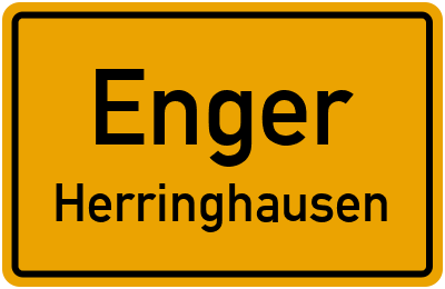 Ortsschild Enger Herringhausen