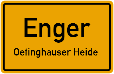 Straßenverzeichnis Enger Oetinghauser Heide