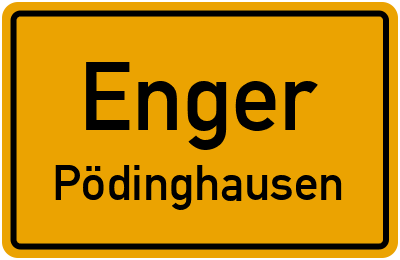 Ortsschild Enger Pödinghausen