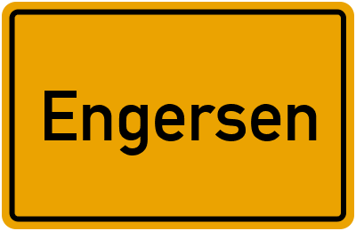 Ortsschild von Gemeinde Engersen in Sachsen-Anhalt