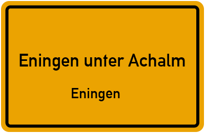 Straßenverzeichnis Eningen unter Achalm Eningen