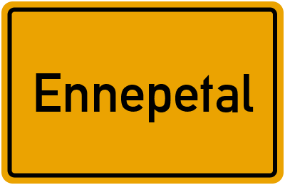 Ortsschild von Stadt Ennepetal in Nordrhein-Westfalen