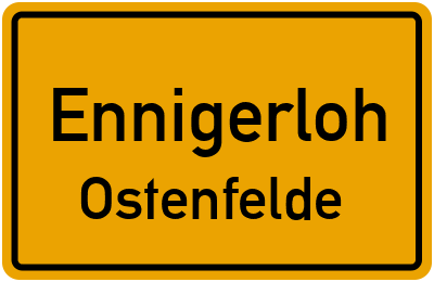 Ortsschild Ennigerloh Ostenfelde