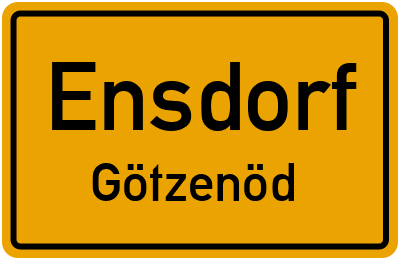 Straßenverzeichnis Ensdorf Götzenöd