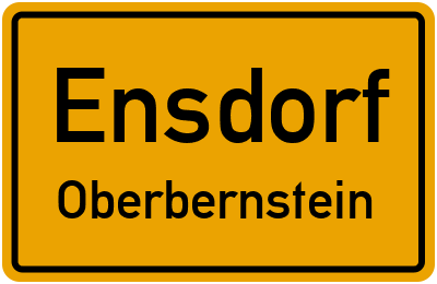 Straßenverzeichnis Ensdorf Oberbernstein