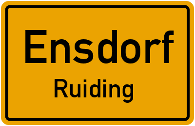Straßenverzeichnis Ensdorf Ruiding
