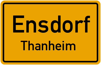 Straßenverzeichnis Ensdorf Thanheim