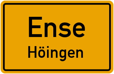 Straßenverzeichnis Ense Höingen