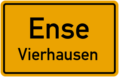 Ortsschild Ense Vierhausen