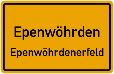 Straßenverzeichnis Epenwöhrden Epenwöhrdenerfeld