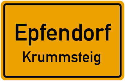 Straßenverzeichnis Epfendorf Krummsteig