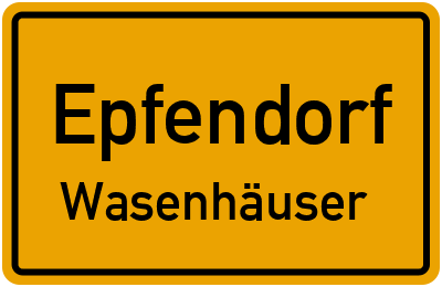Straßenverzeichnis Epfendorf Wasenhäuser