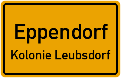 Straßenverzeichnis Eppendorf Kolonie Leubsdorf