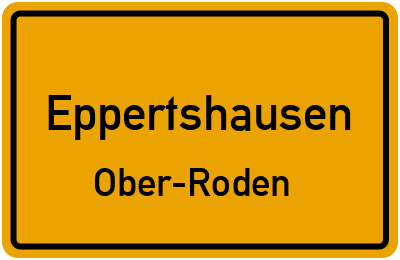 Ortsschild Eppertshausen Ober-Roden