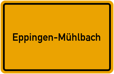 Branchenbuch Eppingen-Mühlbach, Baden-Württemberg
