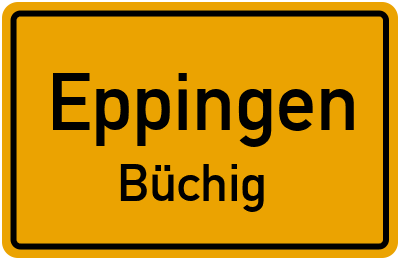Straßenverzeichnis Eppingen Büchig