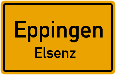 Straßenverzeichnis Eppingen Elsenz