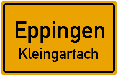 Straßenverzeichnis Eppingen Kleingartach