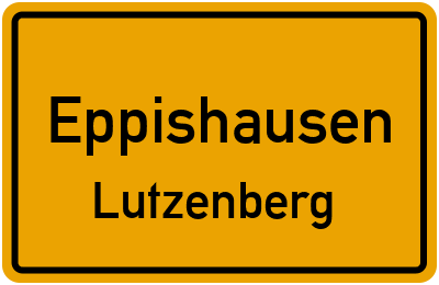 Ortsschild Eppishausen Lutzenberg