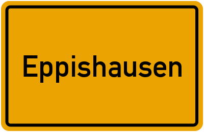 Ortsschild von Eppishausen in Bayern