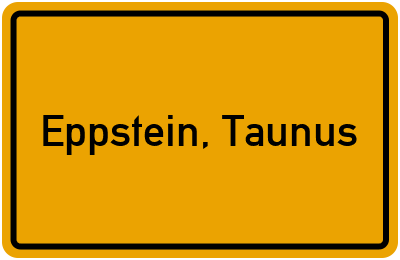 Ortsschild von Stadt Eppstein, Taunus in Hessen