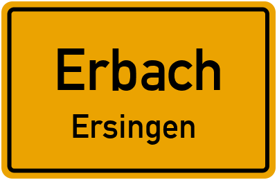 Straßenverzeichnis Erbach Ersingen