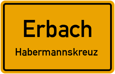 Straßenverzeichnis Erbach Habermannskreuz