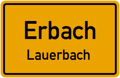 Straßenverzeichnis Erbach Lauerbach
