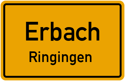 Straßenverzeichnis Erbach Ringingen