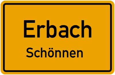 Straßenverzeichnis Erbach Schönnen