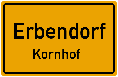 Straßenverzeichnis Erbendorf Kornhof