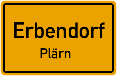 Straßenverzeichnis Erbendorf Plärn