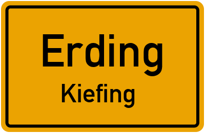 Straßenverzeichnis Erding Kiefing