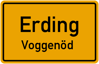 Straßenverzeichnis Erding Voggenöd
