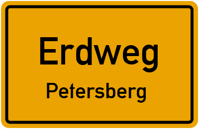 Straßenverzeichnis Erdweg Petersberg