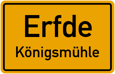 Straßenverzeichnis Erfde Königsmühle