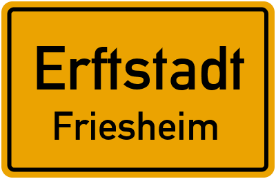 Straßenverzeichnis Erftstadt Friesheim