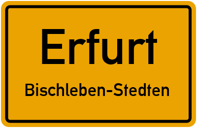 Straßenverzeichnis Erfurt Bischleben-Stedten