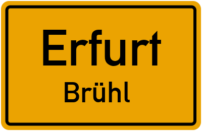 Straßenverzeichnis Erfurt Brühl
