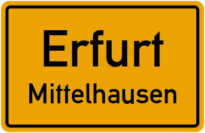 Straßenverzeichnis Erfurt Mittelhausen