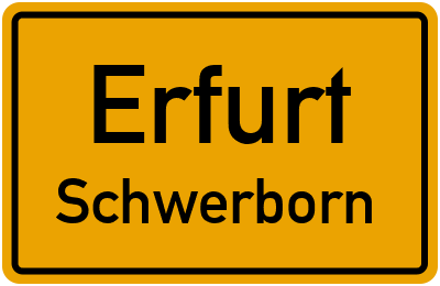 Straßenverzeichnis Erfurt Schwerborn