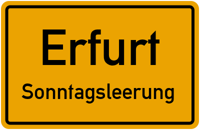 Briefkastenleerung am Sonntag in Erfurt