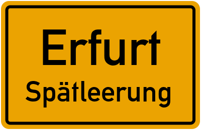 Briefkasten mit Abendleerung in Erfurt