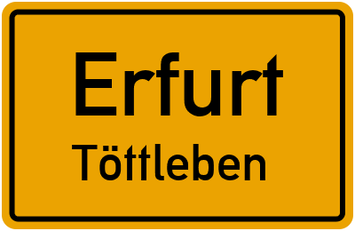Straßenverzeichnis Erfurt Töttleben