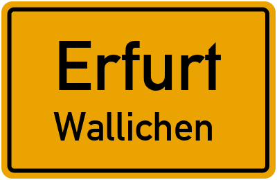 Straßenverzeichnis Erfurt Wallichen
