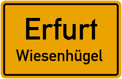 Straßenverzeichnis Erfurt Wiesenhügel