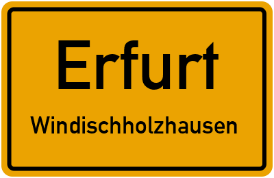 Straßenverzeichnis Erfurt Windischholzhausen