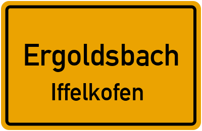 Straßenverzeichnis Ergoldsbach Iffelkofen