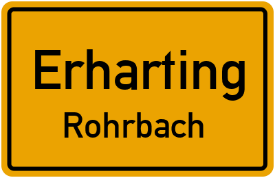 Straßenverzeichnis Erharting Rohrbach