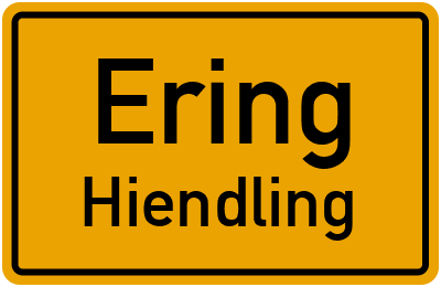 Straßenverzeichnis Ering Hiendling